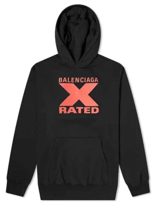 Logo Print Hoodie Black - BALENCIAGA - BALAAN 5