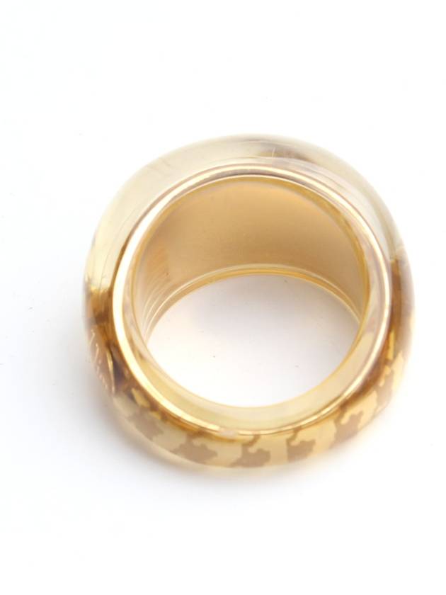 Gold Houndstooth Inclusion Ring No 15 - DIOR - BALAAN 4