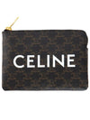 Triomphe Canvas Coin Card Wallet Black - CELINE - BALAAN 2