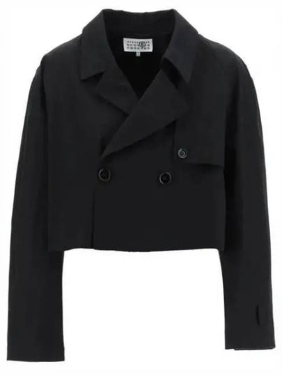 Short Trench Jacket Black - MAISON MARGIELA - BALAAN 2