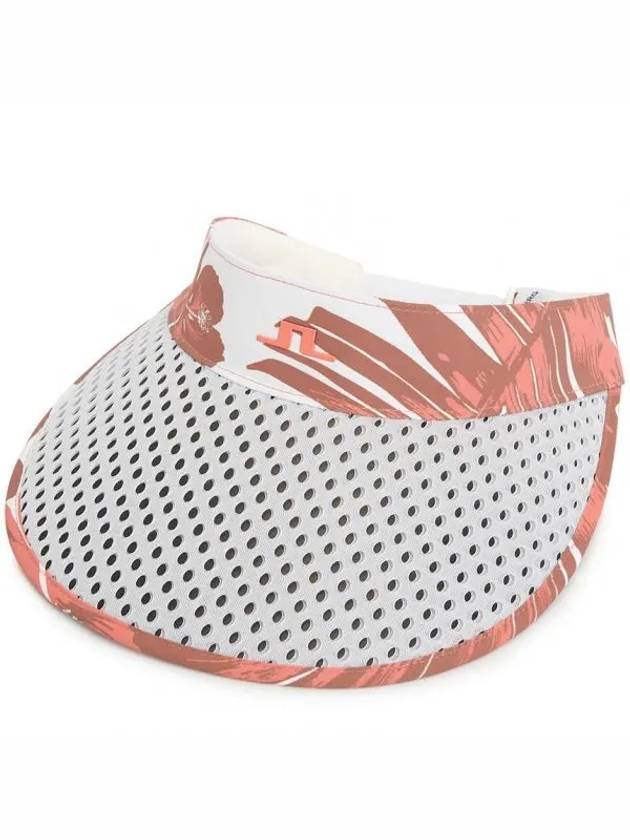 Women's Vera Print Big Visor White - J.LINDEBERG - BALAAN 2