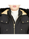 Gold Ballistic Bomber Jacket Black Fox Fur Black - MOOSE KNUCKLES - BALAAN 6