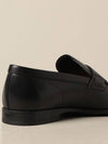 Men's Small Logo Leather Penny Loafer Black - TOD'S - BALAAN 3