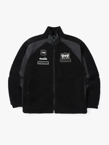 Diadora Winter Pitcrew Fleece Jacket BLACK - DIADORA - BALAAN 1