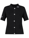 Women s G Button Short Sleeve Golf Knit GQ4M618W - LUX GOLF - BALAAN 2