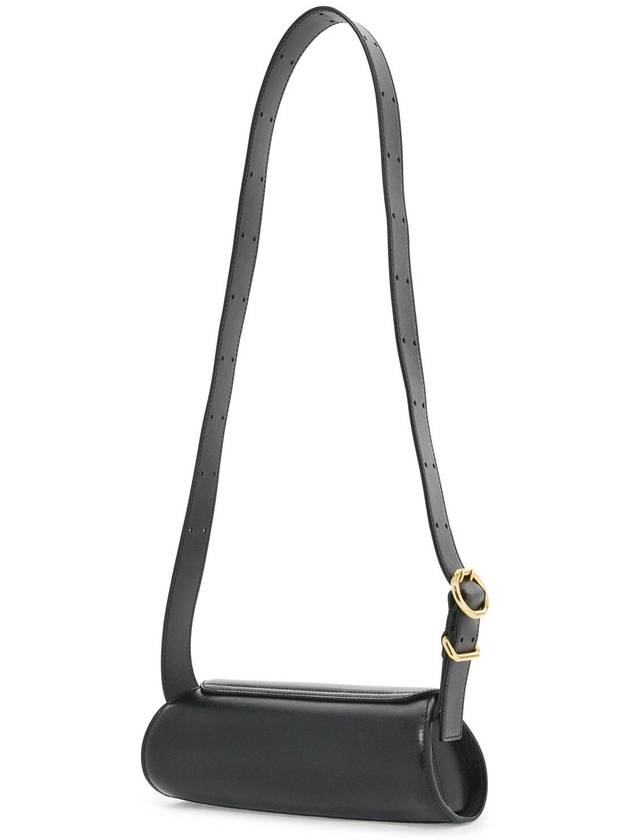 Cannolo Mini Leather Shoulder Bag Black - JIL SANDER - BALAAN 3