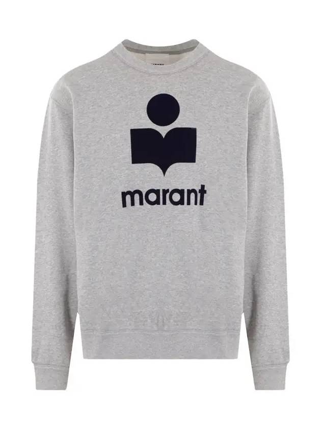 Mikoy Logo Cotton Sweatshirt Grey - ISABEL MARANT - BALAAN 2