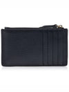 Small Pebbled Leather Card Wallet Black - MICHAEL KORS - BALAAN 4