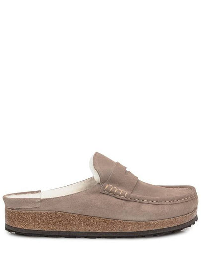 Naples Suede Mule Loafer Taupe Beige - BIRKENSTOCK - BALAAN 2