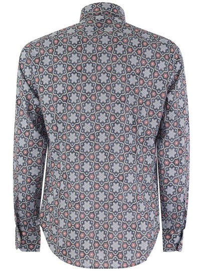 Printed stretch cotton voile shirt - FEDELI - BALAAN 2