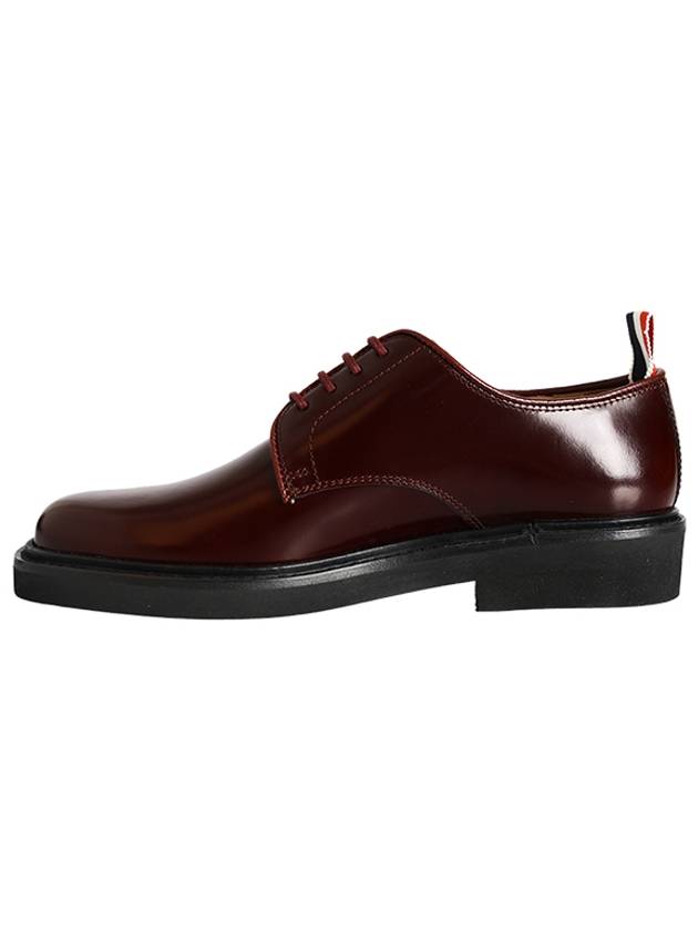 RWB tab lace-up loafers burgundy - THOM BROWNE - BALAAN.