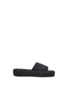 Crochet Flatform Slide Slippers Black - PRADA - BALAAN 2