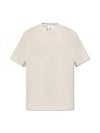 Small Heart Logo Short Sleeve T-Shirt Chalk - AMI - BALAAN 2