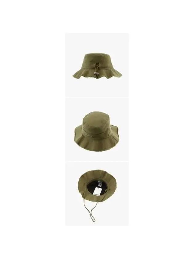 Le Bob Artichaut Cotton Bucket Hat Khaki - JACQUEMUS - BALAAN 6