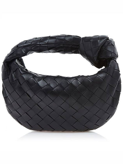 Jodie Intrecciato Small Tote Bag Black - BOTTEGA VENETA - BALAAN 2