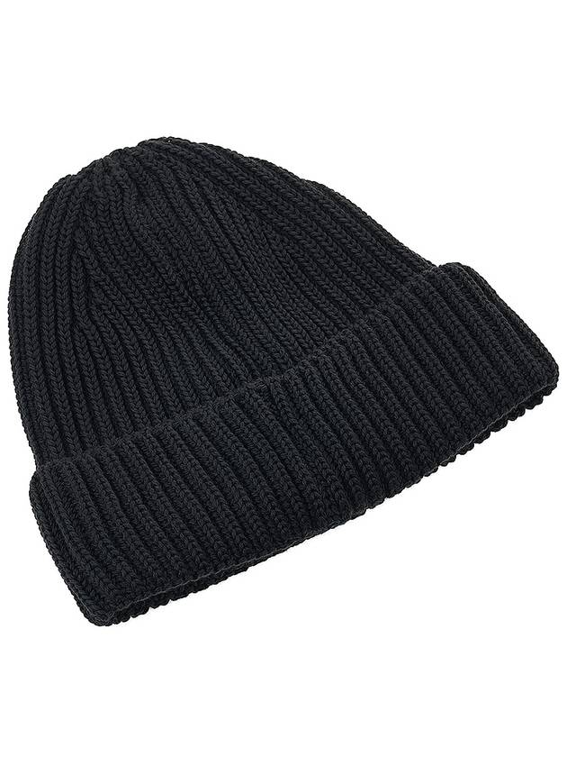 Lens Wappen Extra Fine Merino Wool Beanie Grey - CP COMPANY - BALAAN 5