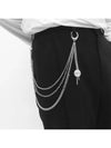 Men's Street Fashion Surgical Steel Hip Hop Pants Chain Silver - BASSCLEF - BALAAN 5