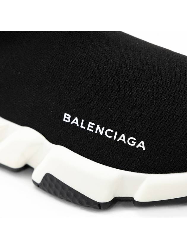 Men's Speedrunner High Top Sneakers Black White - BALENCIAGA - BALAAN 6