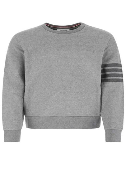 4 Bar Stripe Sweatshirt Grey - THOM BROWNE - BALAAN 2