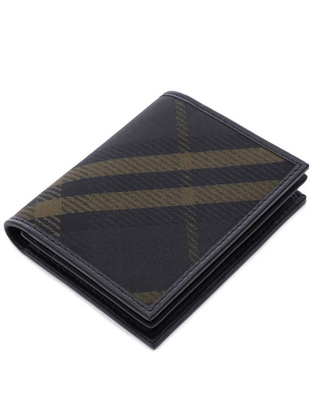 Check Zip Coin Pocket Card Wallet Shadow - BURBERRY - BALAAN 6