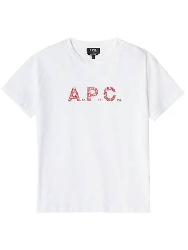 Logo Cotton Short Sleeve T-shirt White - A.P.C. - BALAAN 5