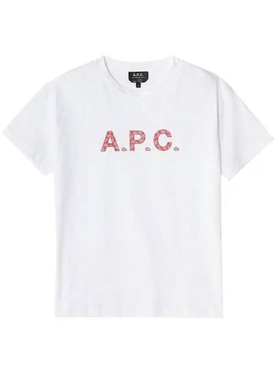 Logo Cotton Short Sleeve T-shirt White - A.P.C. - BALAAN 2