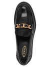 Horsebit Chain Leather Loafer Black - TOD'S - BALAAN 4