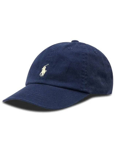 Kids Pony Embroidery Cap Hat Navy 552489 004 - POLO RALPH LAUREN - BALAAN 1