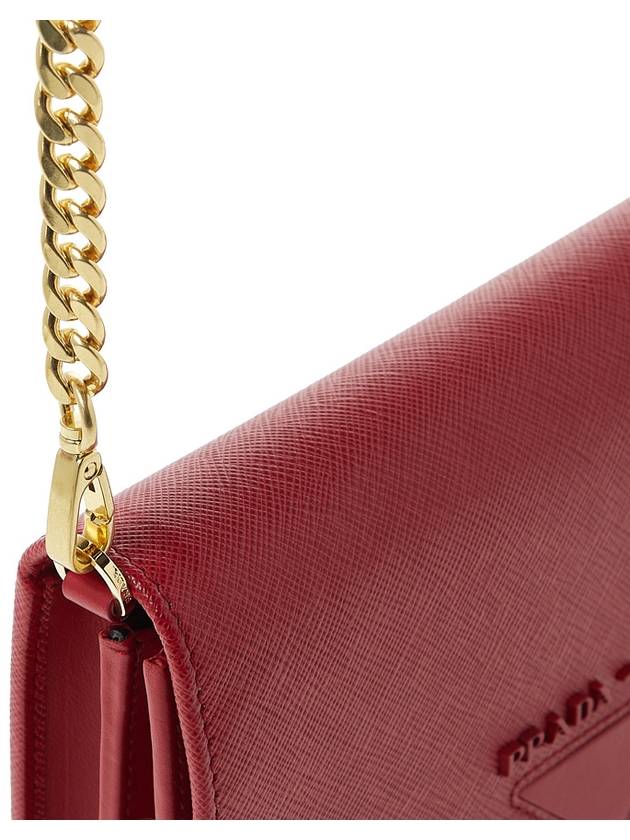 Lettering Logo Shoulder Bag Red - PRADA - BALAAN 9