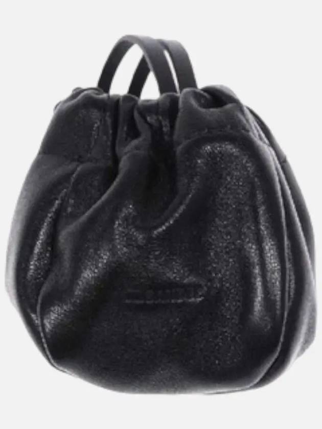 Women's Ripple Mini Pouch Bucket Bag Black - JIL SANDER - BALAAN 4