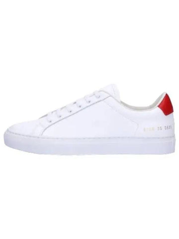 Retro Low Sneakers White Red - COMMON PROJECTS - BALAAN 1