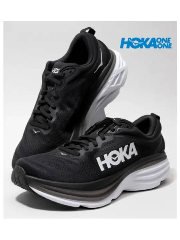 Hoka Oneone Bondi 8 Trekking Shoes 1127953 BWHT - GUCCI - BALAAN 1