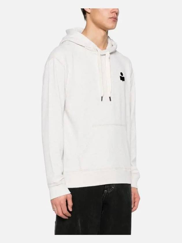 Matte Logo Print Hoodie Ecru - ISABEL MARANT - BALAAN 4