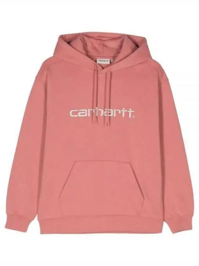 Embroidered Logo Hoodie Pink - CARHARTT WIP - BALAAN 2