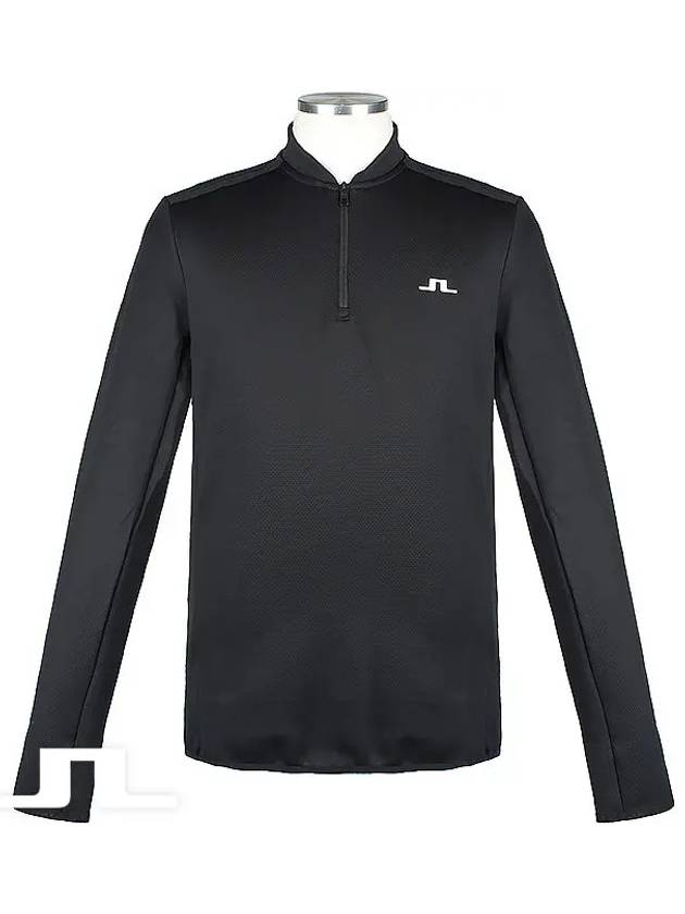 Tech Bridge Layer Half Zip Up Long Sleeve T-Shirt Black - J.LINDEBERG - BALAAN 2