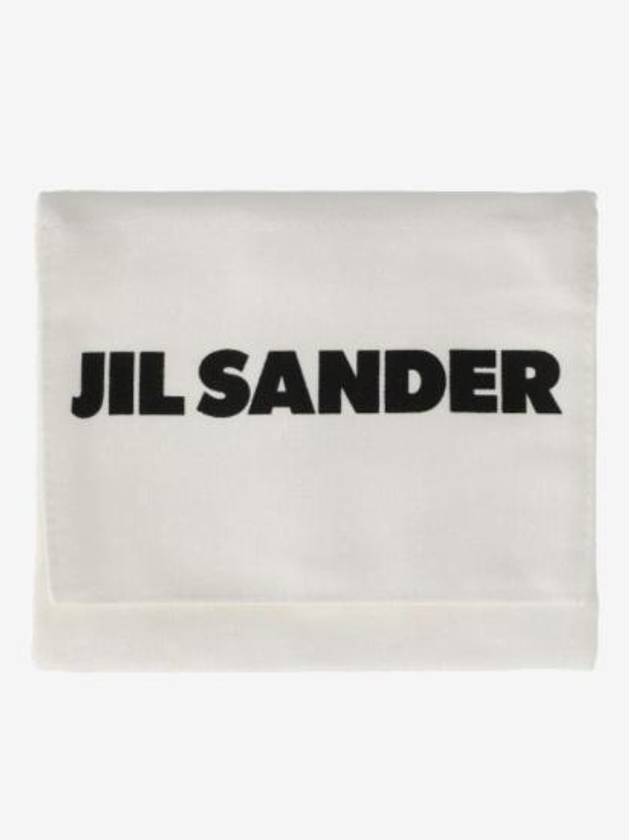 Logo Small Coin Wallet Eggshell - JIL SANDER - BALAAN 6