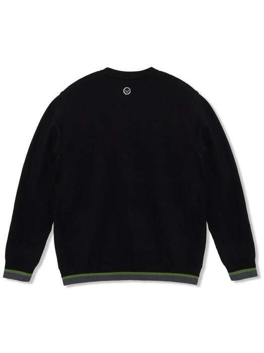 UNI Regular fit windproof Round Sweater BLACK - MEASPHERA - BALAAN 2