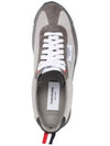 Suede Tech Runner Low Top Sneakers Grey - THOM BROWNE - BALAAN 3