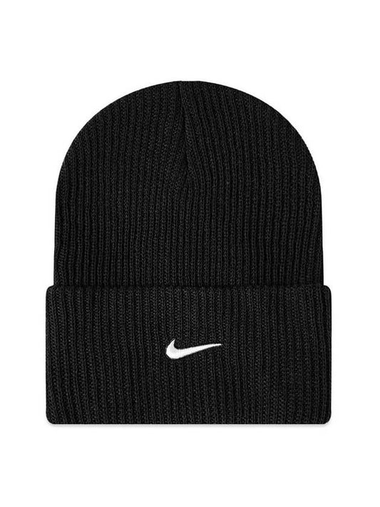 Sportswear Swoosh Logo Beanie Black - NIKE - BALAAN.