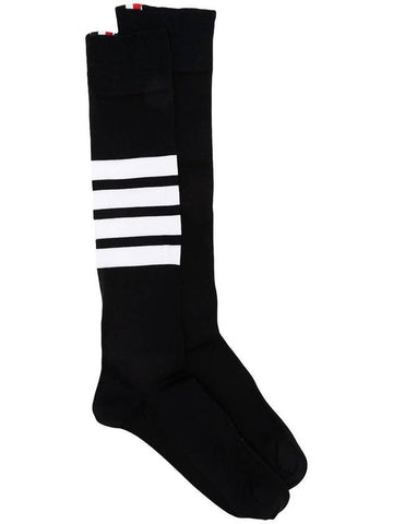 Thom Browne Over The Calf Socks W/ 4 Bars In Lightweight Cotton Accessories - THOM BROWNE - BALAAN 1