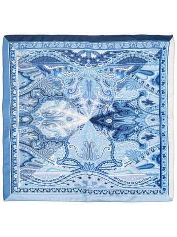 Etro Silk Pocket Square, Men's, Blue - ETRO - BALAAN 1