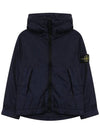 12th Anniversary Kids Waffen Hooded Jacket Navy 741640233 V0028 - STONE ISLAND - BALAAN 1