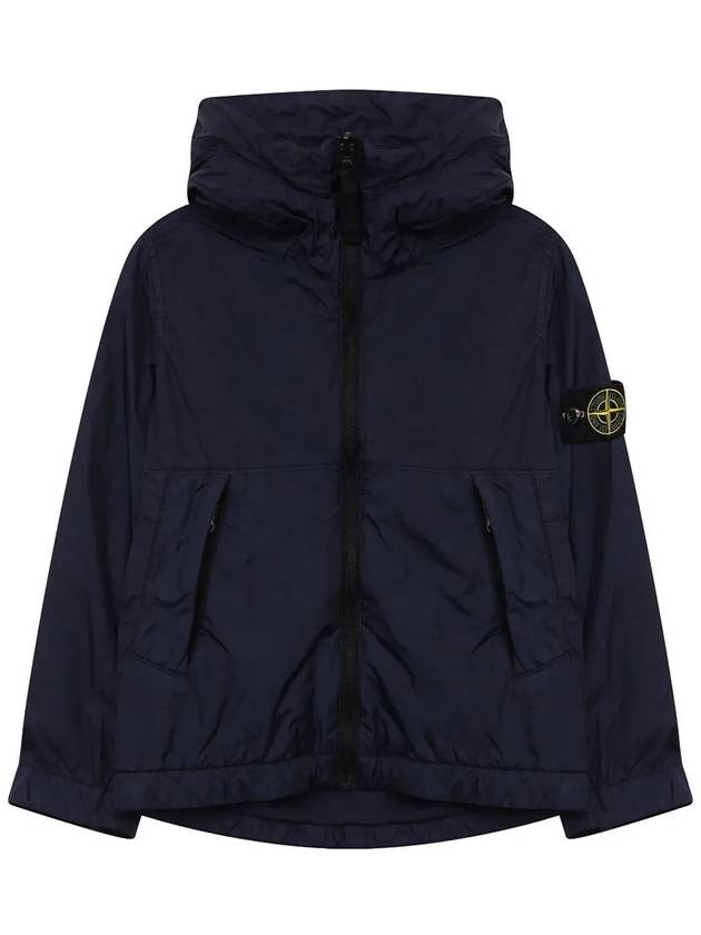 12th Anniversary Kids Waffen Hooded Jacket Navy 741640233 V0028 - STONE ISLAND - BALAAN 1