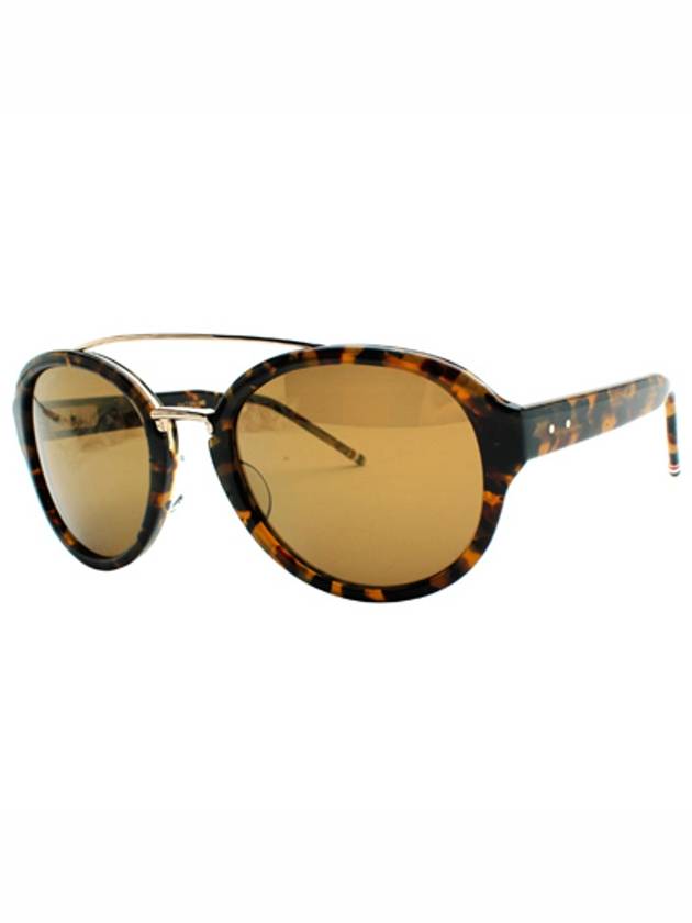 Sunglasses TB504FTKTGLD54 Leopard - THOM BROWNE - BALAAN 1