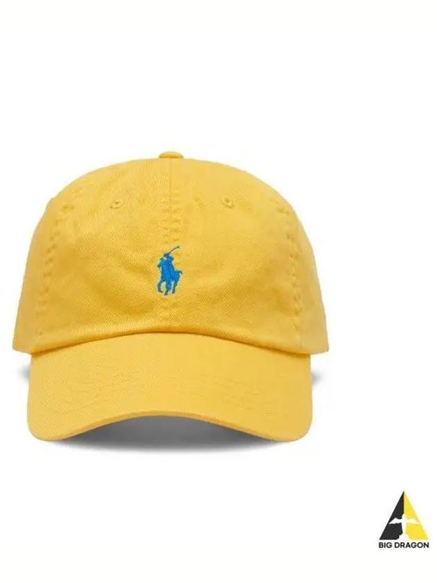 Cotton Chino Baseball Cap Yellow - POLO RALPH LAUREN - BALAAN 1