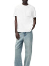 Relaxed Fit Cotton Short Sleeve T-Shirt White - LOEWE - BALAAN 5