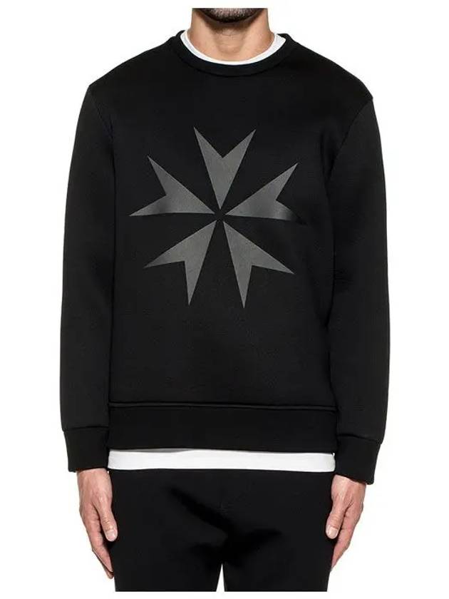 Military Star Sweatshirt PBJS376C H506C 0101 - NEIL BARRETT - BALAAN 3