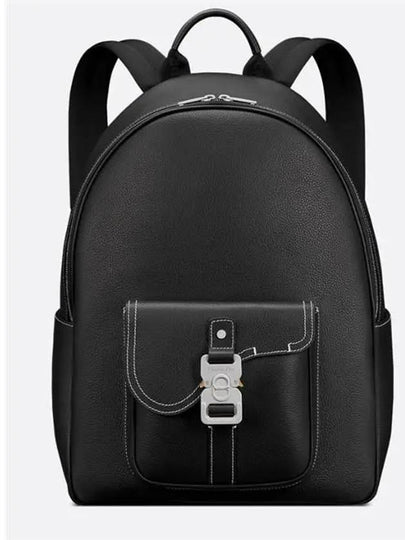 Saddle Zipper Backpack Black - DIOR - BALAAN 2