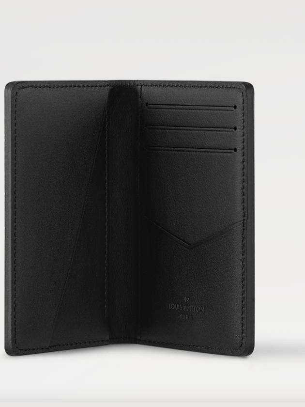 Aerogram Pocket Organizer Card Wallet Black - LOUIS VUITTON - BALAAN 4