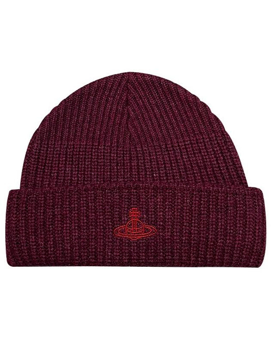 Wool Beanie Burgundy - VIVIENNE WESTWOOD - BALAAN 2